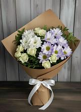 Букет цветов из:  Хризантемы и Розы #REPLACE_PRED# Первомайском Забайкальского края