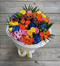 Букет цветов из:  Розы и Хризантемы в Первомайском Забайкальского края
