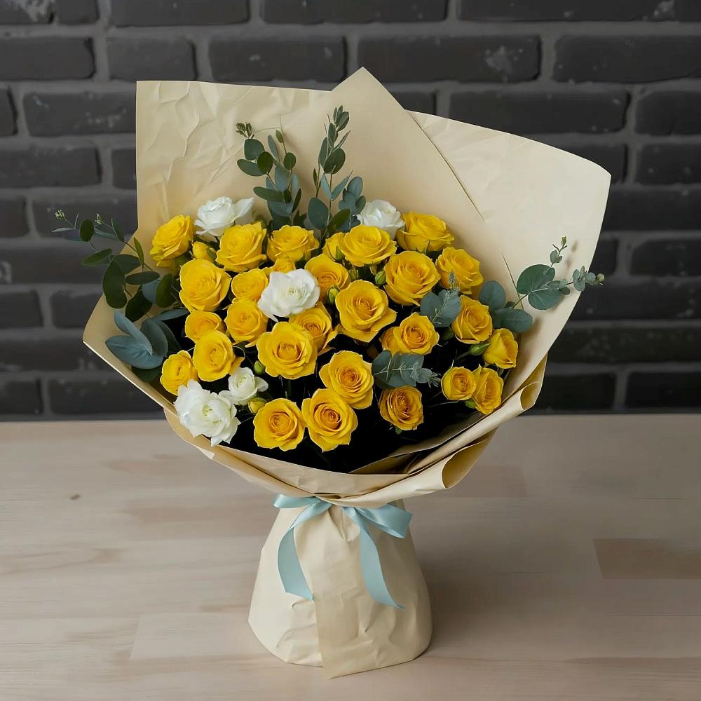 Букет цветов из: Розы в Первомайском Забайкальского края