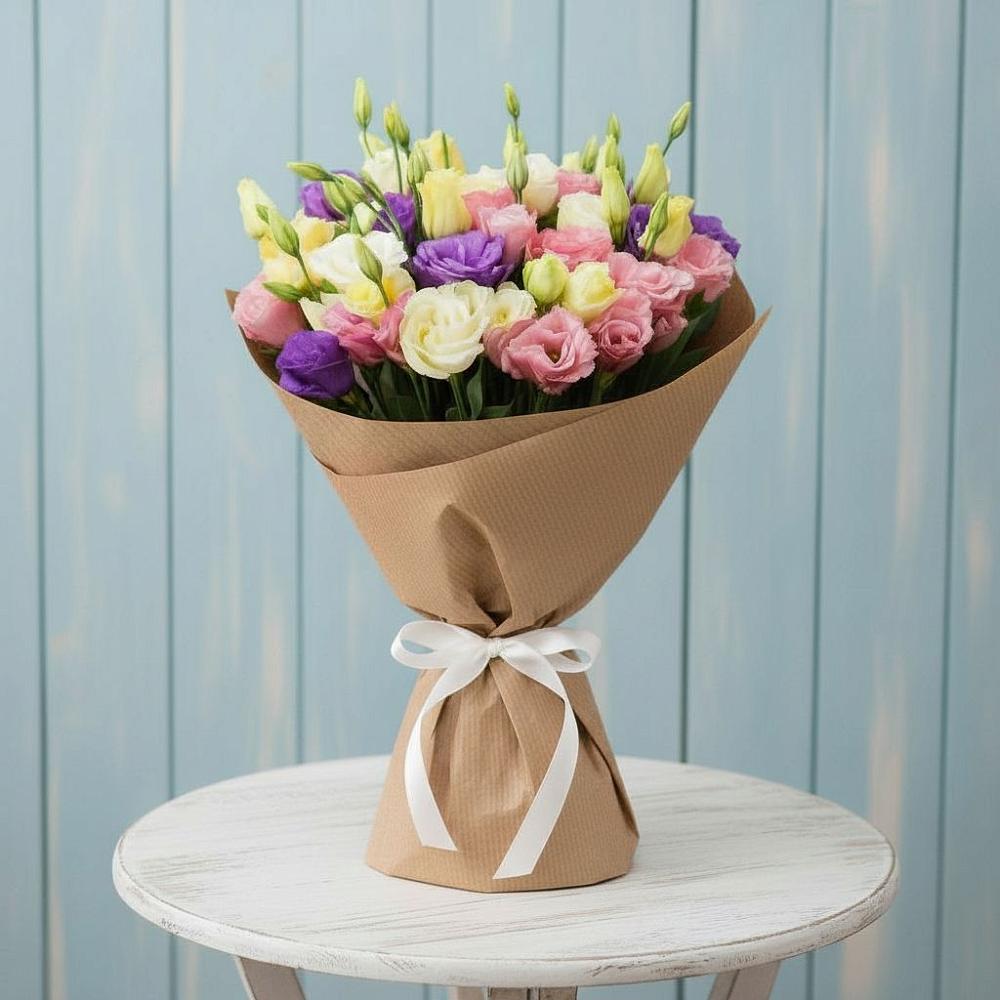 Букет цветов из: Лизиантусы в Первомайском Забайкальского края