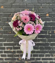Букет цветов из:  Герберы и Хризантемы #REPLACE_PRED# Первомайском Забайкальского края