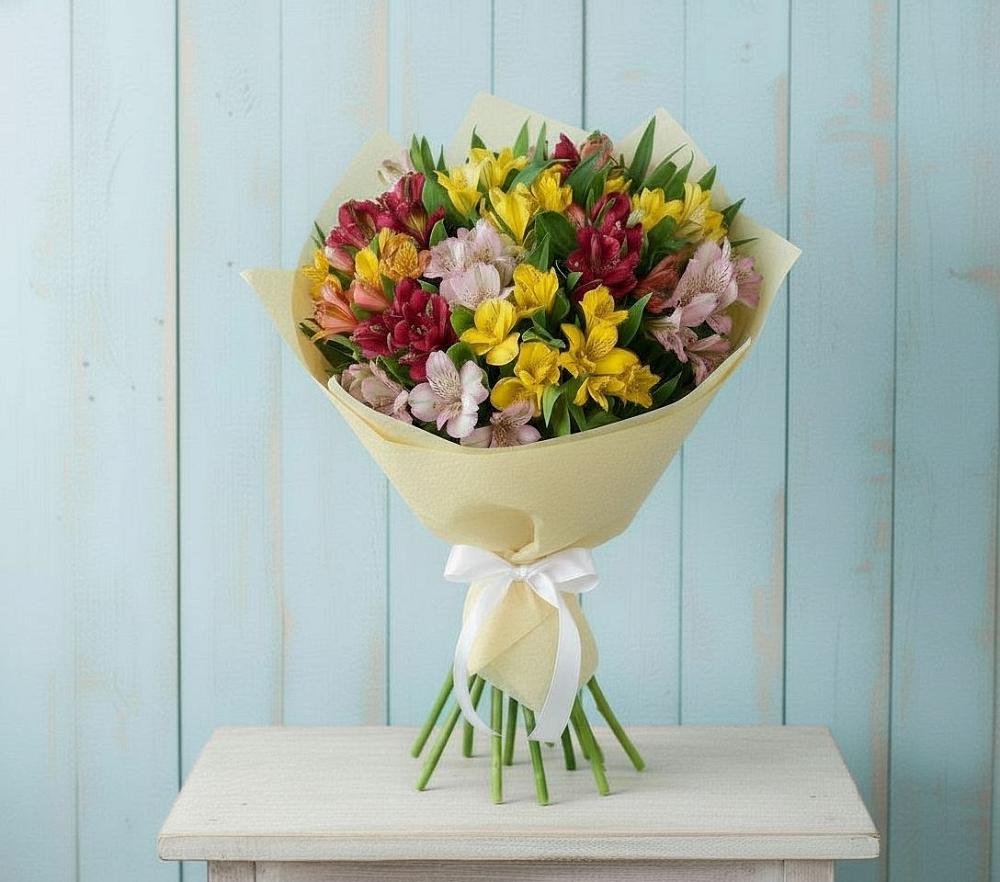 Букет цветов из: Альстромерии в Первомайском Забайкальского края
