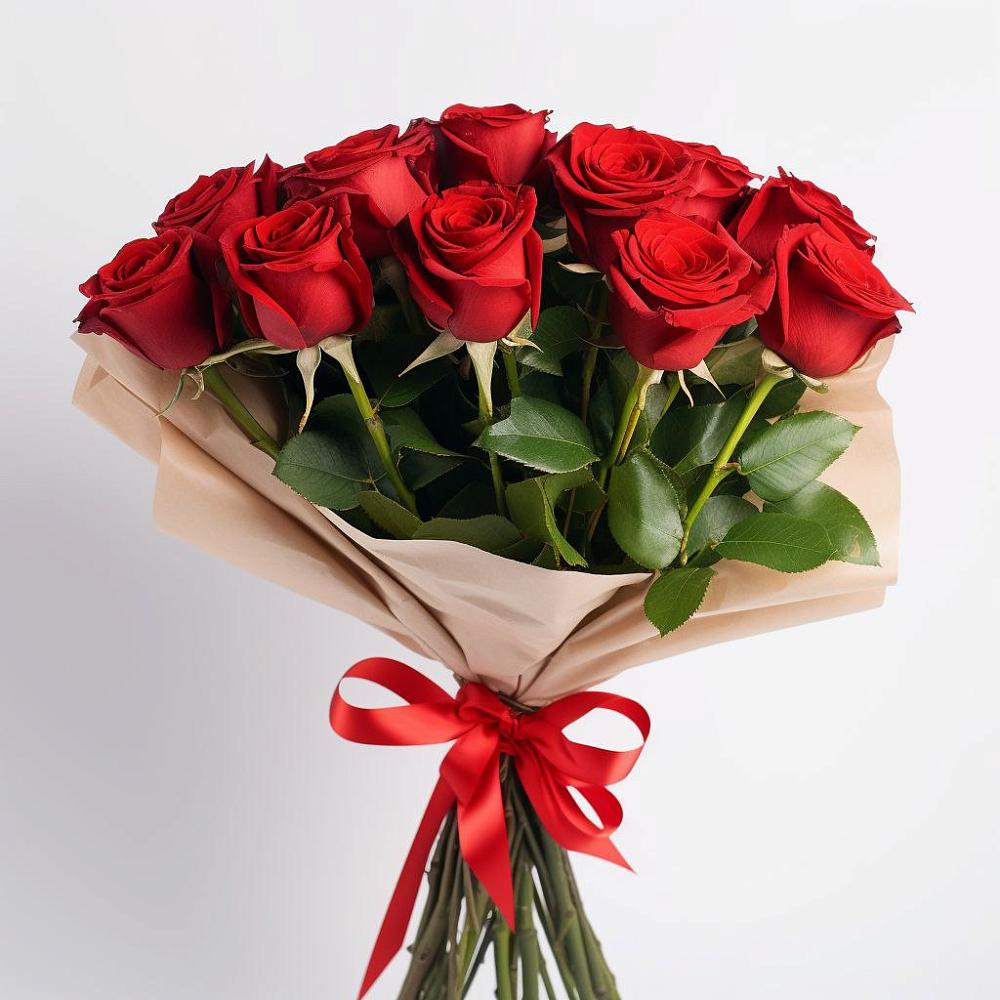 Букет 11 Красных роз Эдлесс Лав в Первомайском Забайкальского края