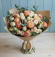 Букет цветов из:  Альстромерии и Розы в Первомайском Забайкальского края