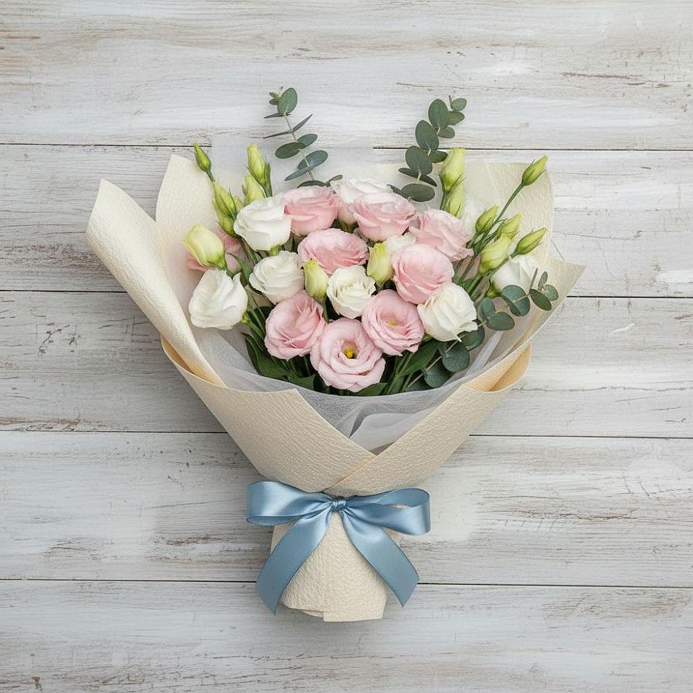 Букет цветов из: Лизиантусы в Первомайском Забайкальского края